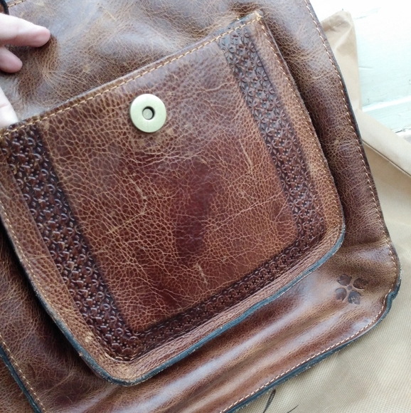 Brown Leather Backpack with Tassel - Picture 9 of 12